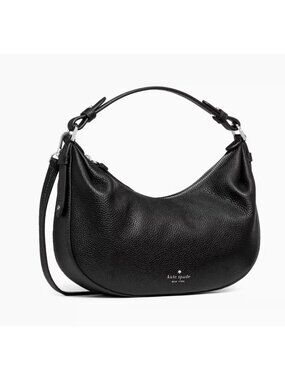 New Kate Spade Selene Shoulder Bag Pebble Leather Black